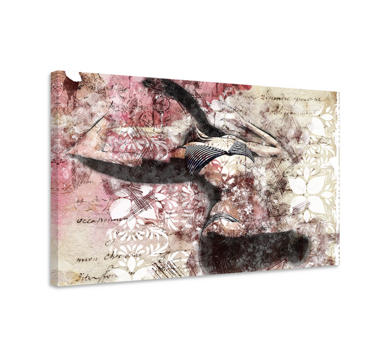 Leinwandbild tänzer silhouette design - TenStickers