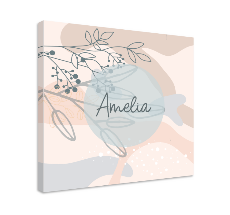 Leinwandbild personalisiert amelia's individuelles druckbild - TenStickers