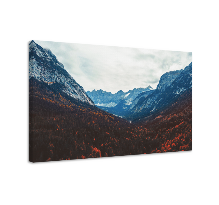 Wandbilder landschaft gebirgsblick ins tal - TenStickers