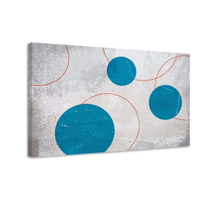 Wandbild Wohnzimmer raues abstraktes Gemälde - TenStickers