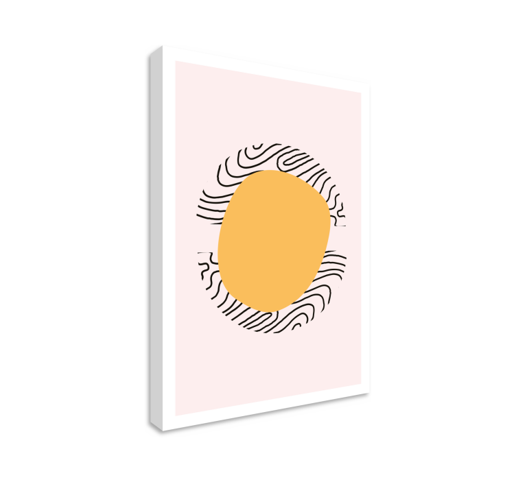 Wandbild Wohnzimmer abstrakter Fingerabdruck - TenStickers