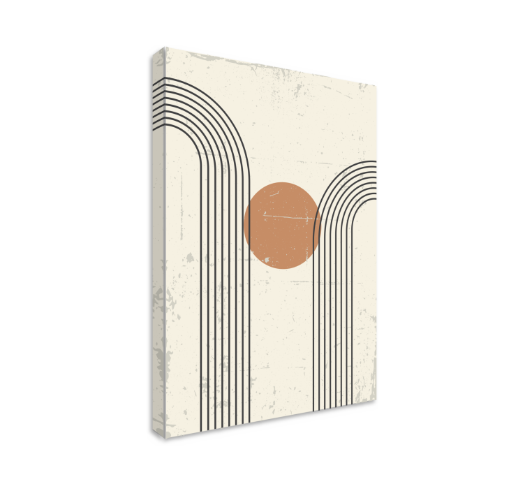 Geometrische Wandbilder Halber Bogen - TenStickers