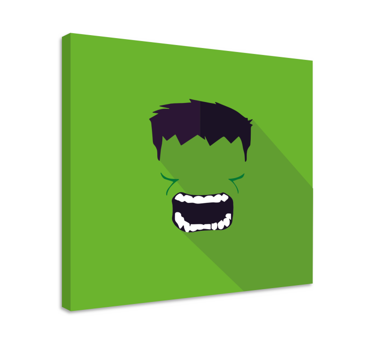 Leinwandbild Superheld Grüner Superheld - TenStickers