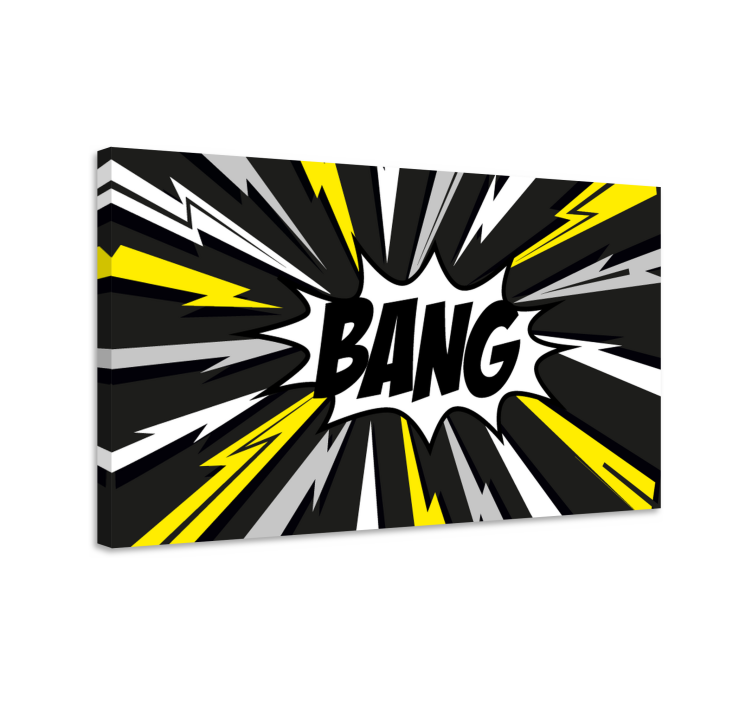 Leinwandbild "bang" Design! - TenStickers