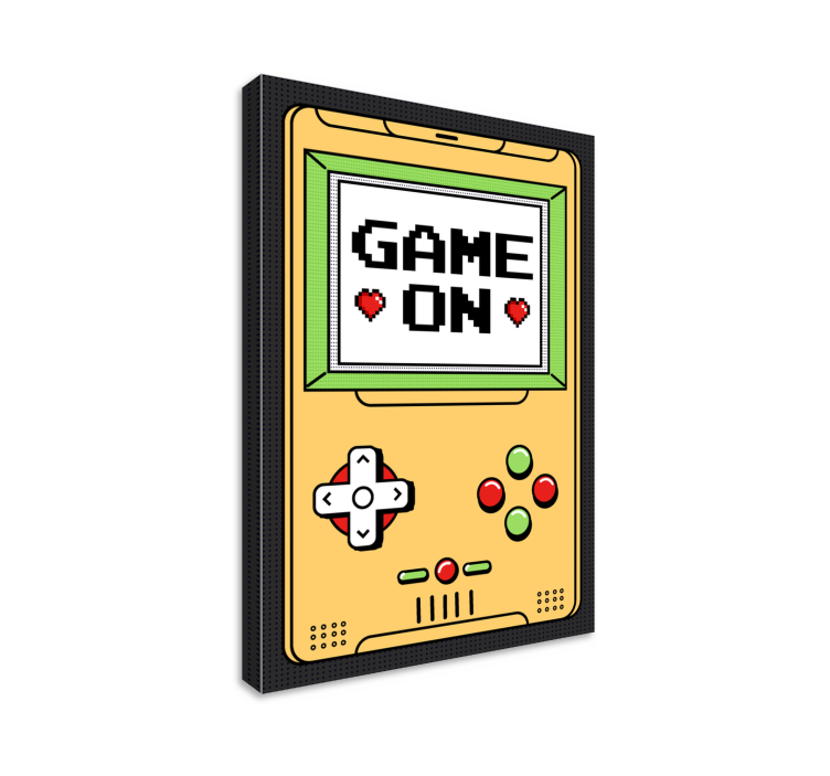 Leinwandbilder Konsole mit "Game On" - TenStickers
