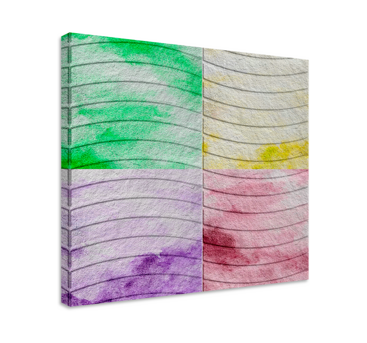 Wandbild Wohnzimmer Barcelona Fliesen - TenStickers