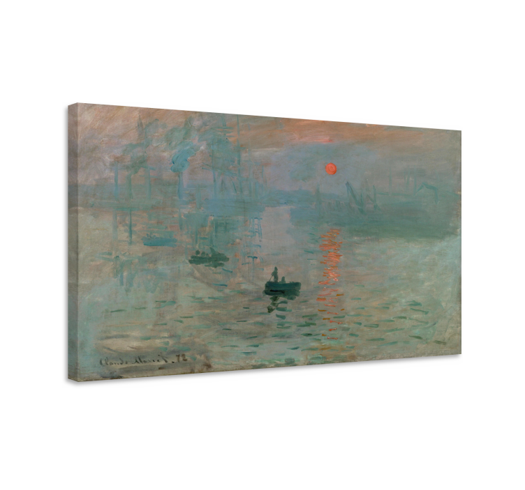 Leinwand Bilder Monets Eindruck Sonnenaufgang - TenStickers