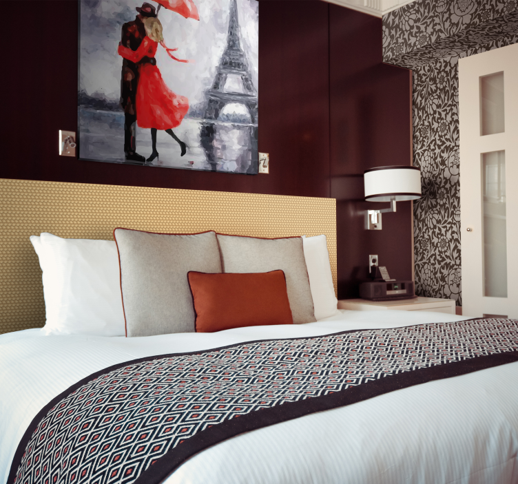 Leinwandbild elegant parisischer liebeszauber - TenStickers