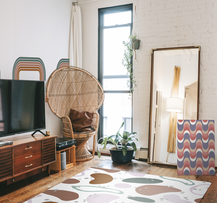 Geometrische Wandbilder wellenmuster - TenStickers