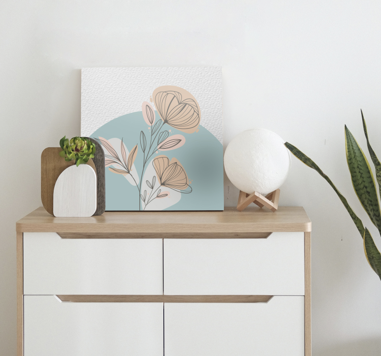 Leinwandbild stilisiertes elegantes arrangement - TenStickers