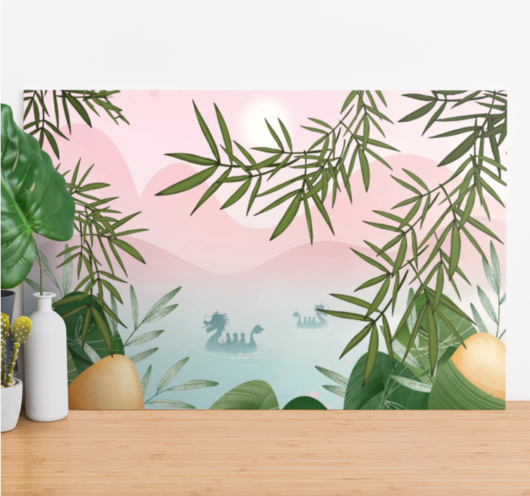 Dinosaurier wandbild majestätisches seeungeheuer - TenStickers