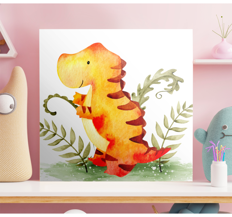 Dinosaurier wandbild niedlicher baby dinosaurier - TenStickers