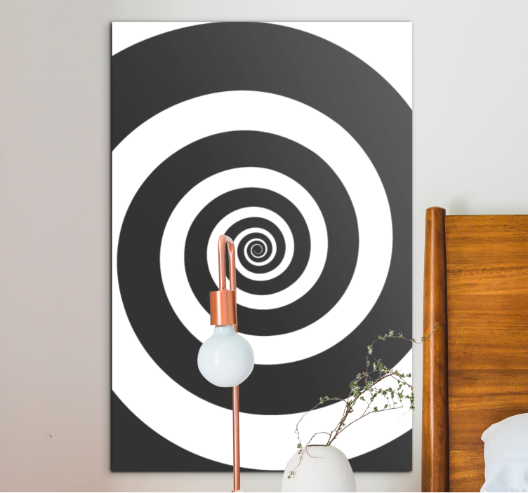 Geometrische wandbilder mit spiraldesign - TenStickers