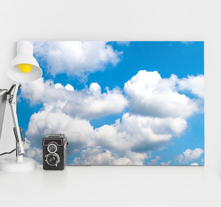 Wandbilder Landschaft flauschige weiße wolken - TenStickers