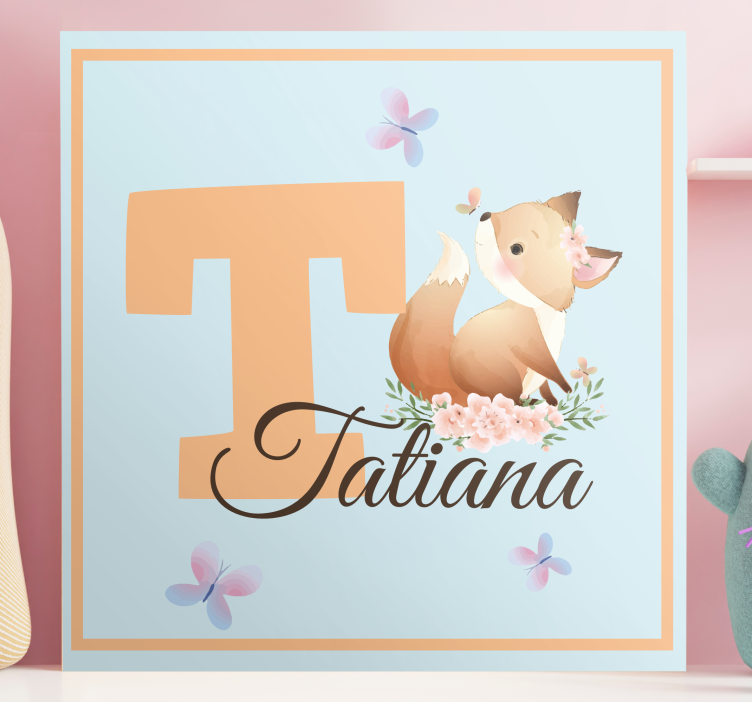 Leinwandbild babys freundlicher fuchs - TenStickers