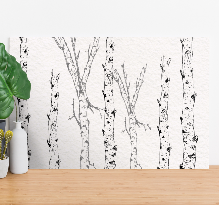 Wandbild Baum minimalistische muster - TenStickers