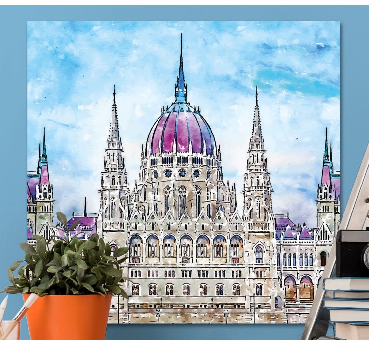 Leinwandbild budapest parlament - TenStickers