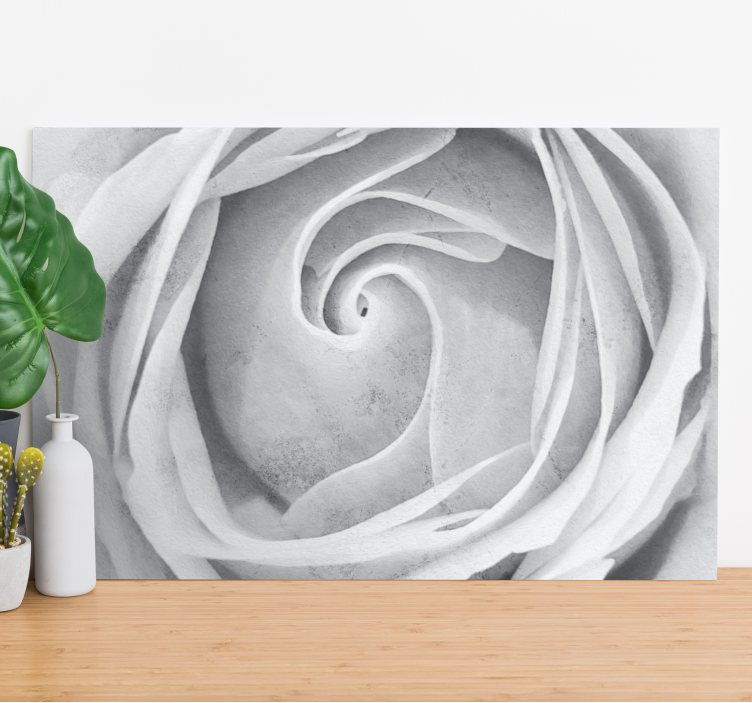 Leinwandbild elegante rosen spirale - TenStickers