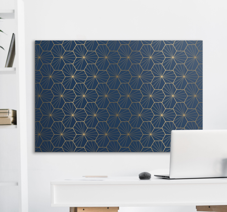 Geometrische Wandbilder leinwand mit geometrischem muster - TenStickers