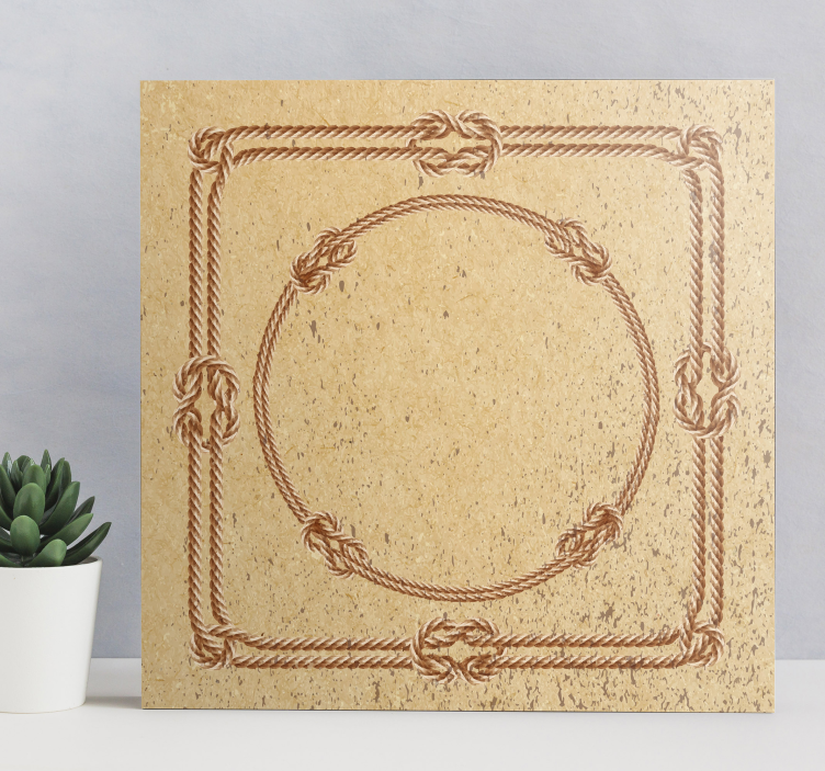 Geometrische Wandbilder seilrahmenprägung - TenStickers