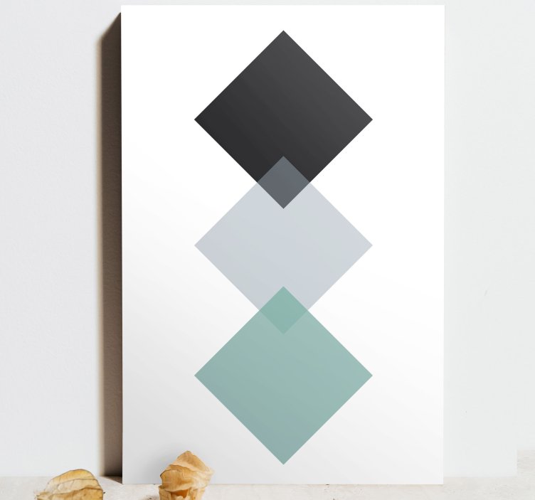 Geometrische Wandbilder Bunte raute im vertikalen Muster - TenStickers