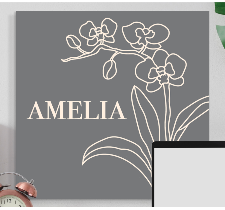 Leinwandbild im stilvollen blumen design - TenStickers