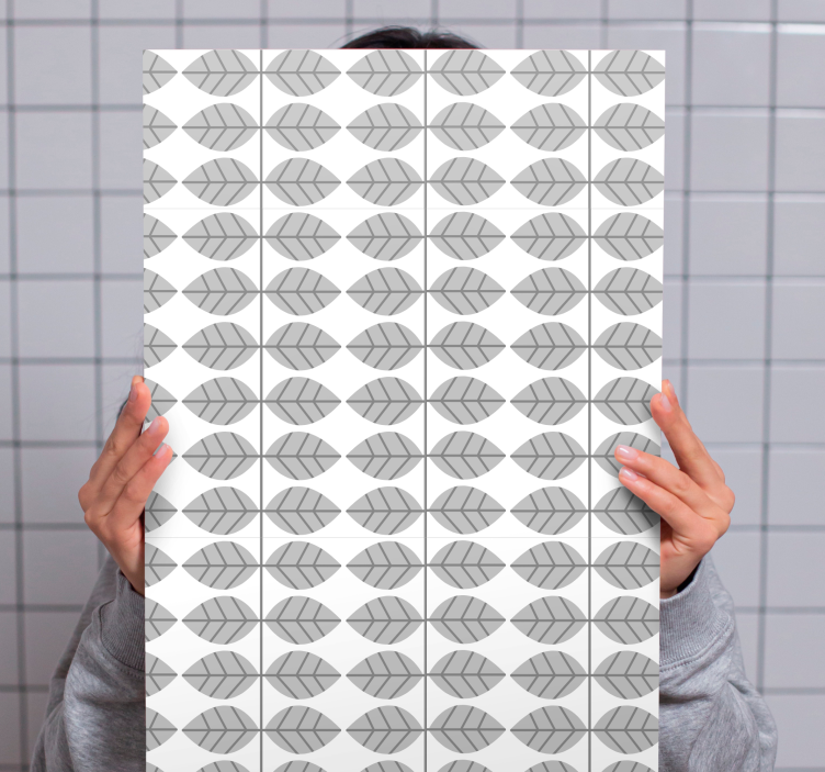 Leinwandbild mit stilisiertem blattmuster - TenStickers