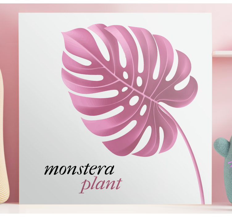Leinwandbild monstera pflanze - TenStickers