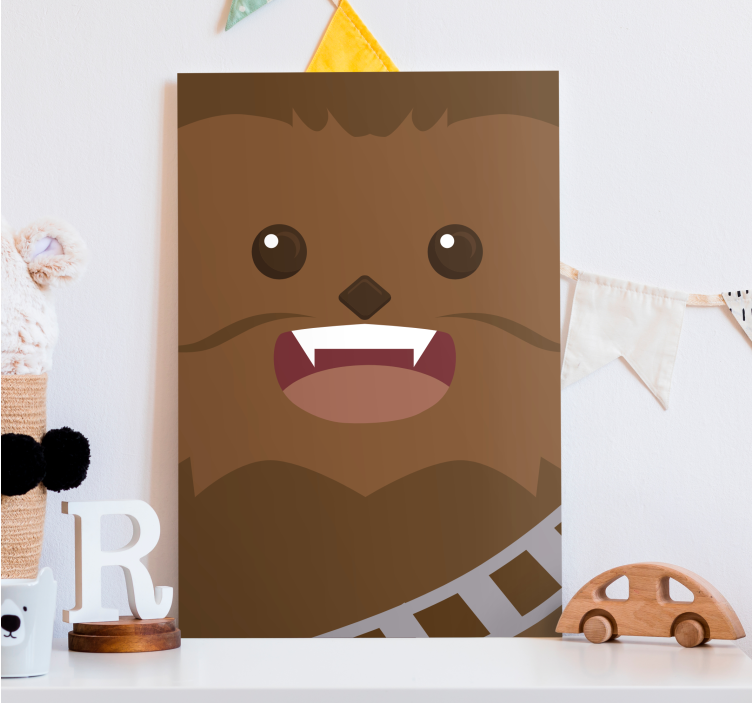 Leinwandbild mit niedlichem Chewie  - TenStickers