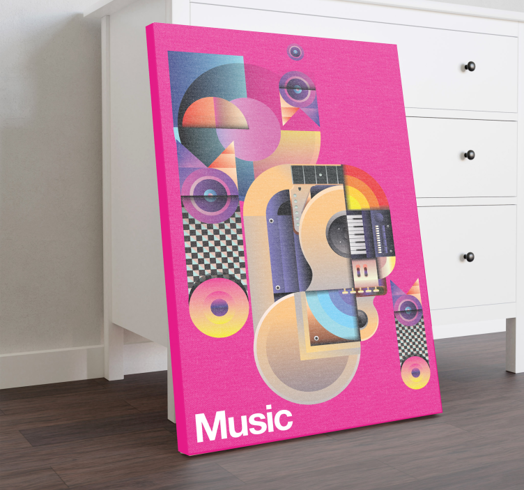 Wandbild Musik abstrakter synthesizer - TenStickers