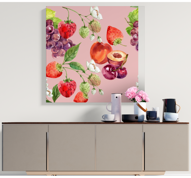 Leinwandbild obst frisches obst arrangement - TenStickers