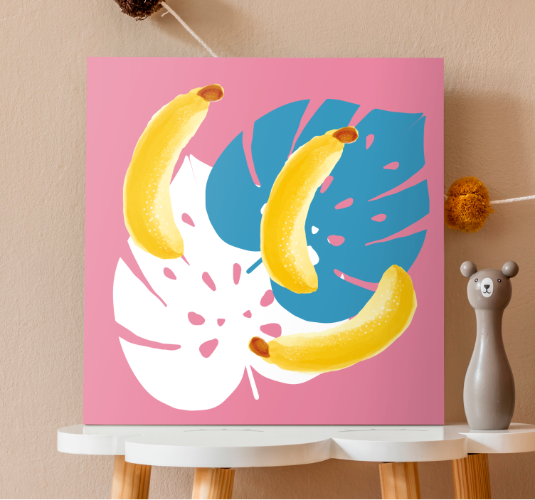 Leinwandbild obst tropische bananen darstellung - TenStickers