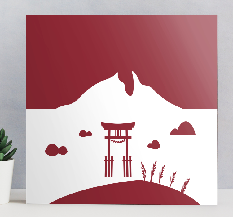 Leinwandbild oriental japanisches torii tor - TenStickers