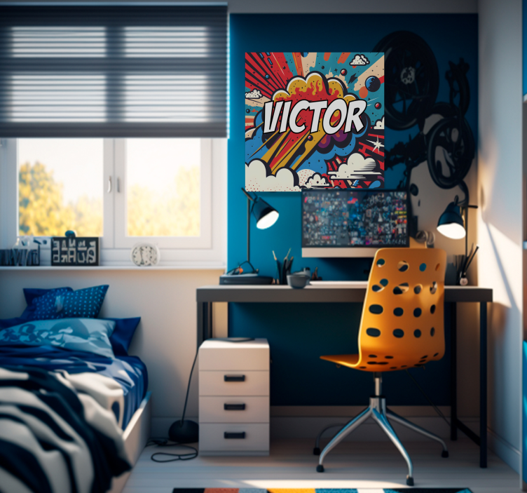 Leinwandbild personalisiert Pop Art - TenStickers