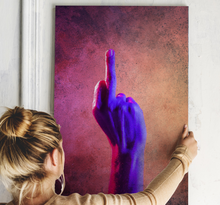 Leinwandbild rustikal lebendige geste - TenStickers