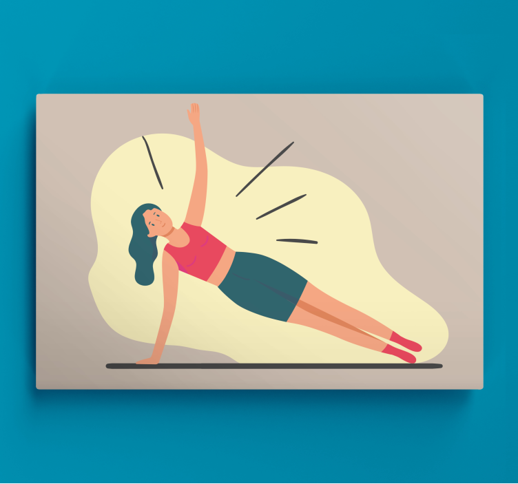 Leinwandbild sport fitnesspose - TenStickers