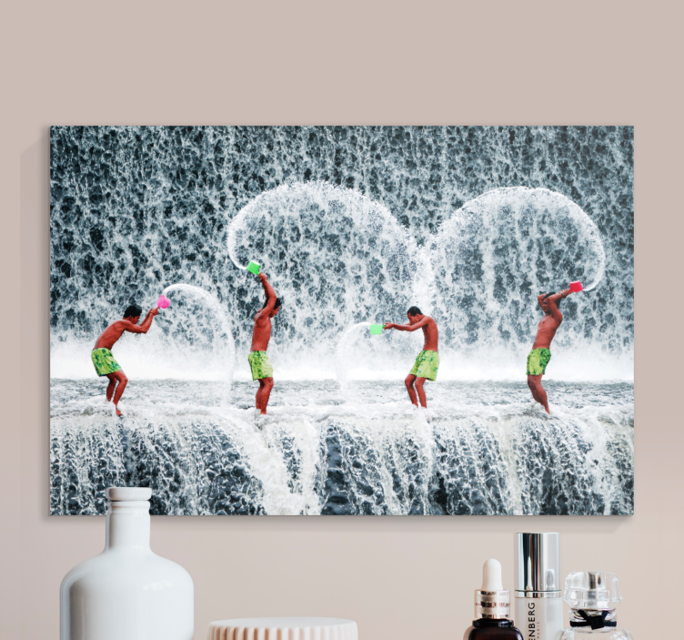 Leinwandbild sport wasserspritzspiele - TenStickers