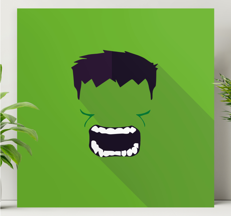 Leinwandbild Superheld Grüner Superheld - TenStickers