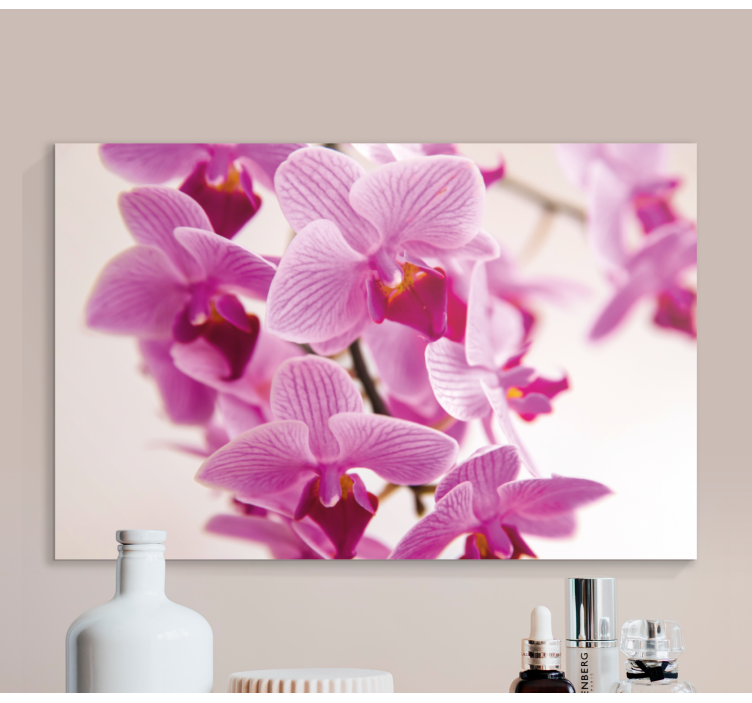 Leinwandbild zarte orchideenblüten - TenStickers