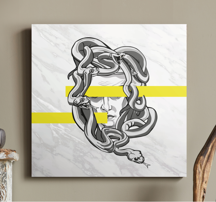 Leinwandbild Ornament medusa-kopf-design - TenStickers