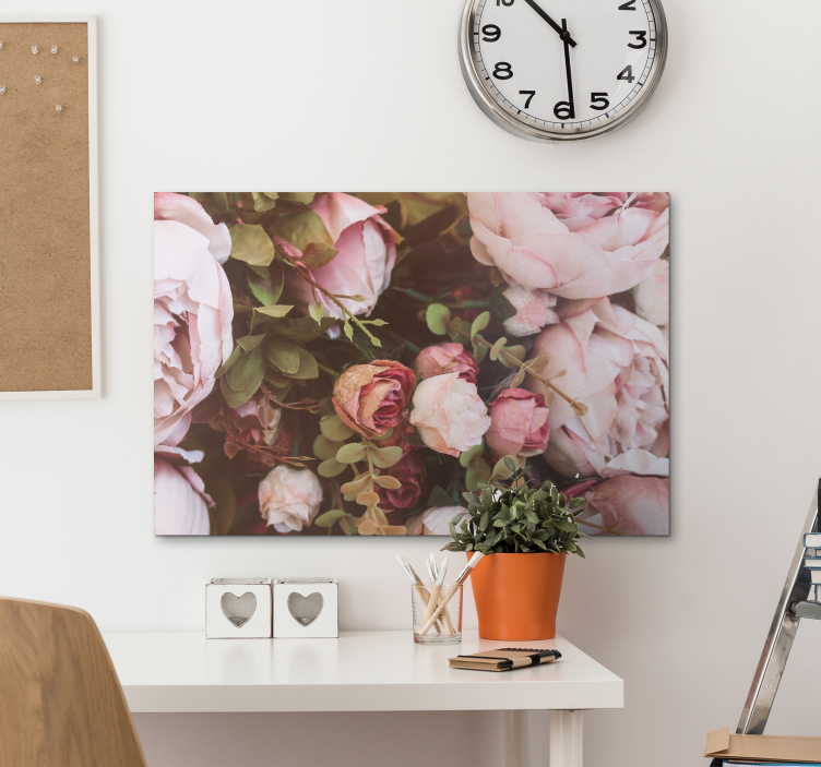 Leinwandbild elegantes blumenarrangement - TenStickers