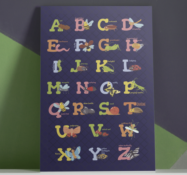 Leinwandbild Englisches alphabet - TenStickers