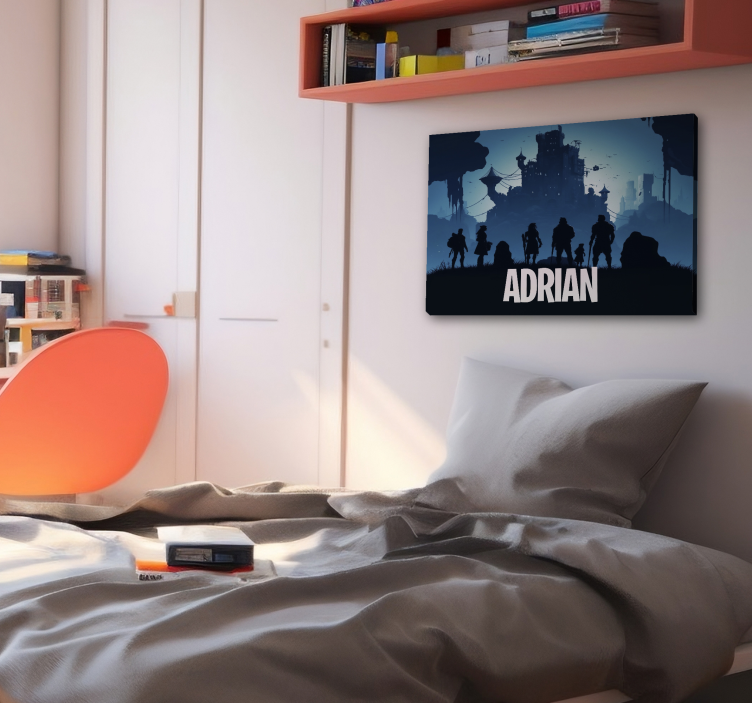 Leinwandbilder blaues epische Burg - TenStickers