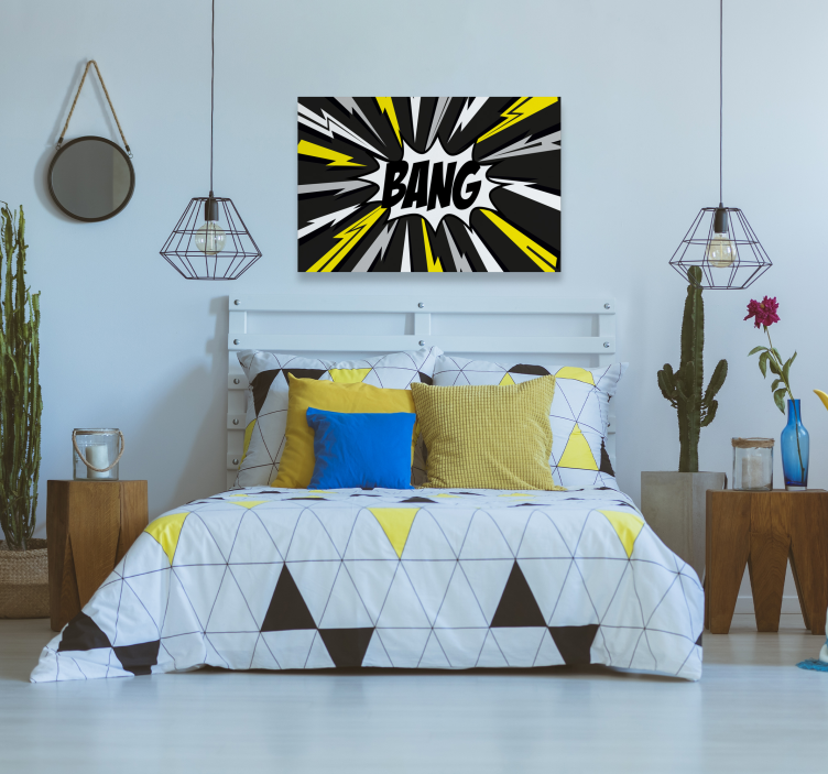 Leinwandbild "bang" Design! - TenStickers