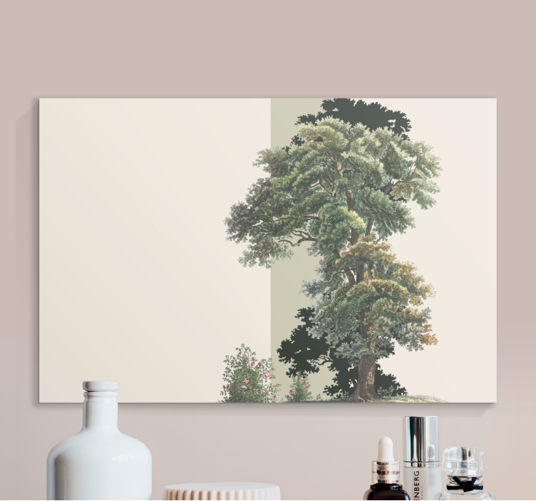 Wandbild baum regalbaum umriss - TenStickers