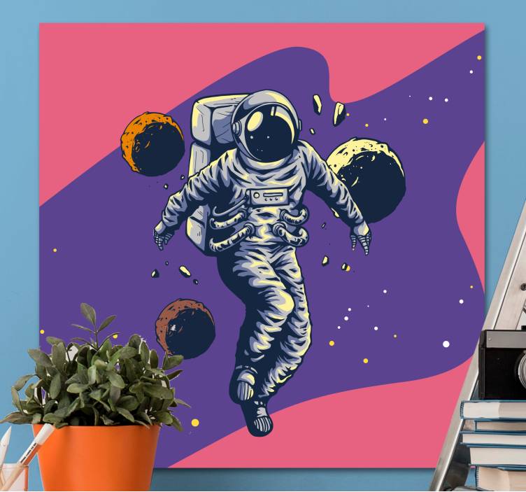 Wandbild gaming kosmonaut im kosmos - TenStickers