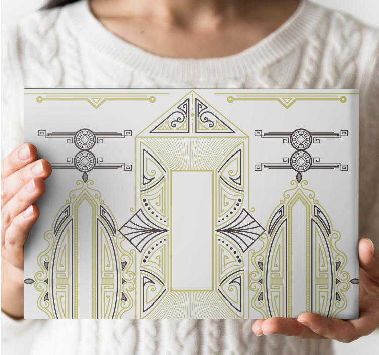 Wandbilder modern anordnung geometrischer formen - TenStickers