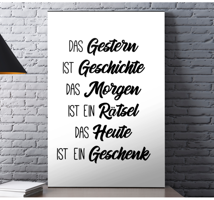 Wandbilder Motivation Gestern ist geschichte - TenStickers