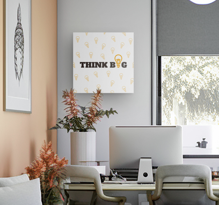 Wandbild Motivation "Think Big" - TenStickers