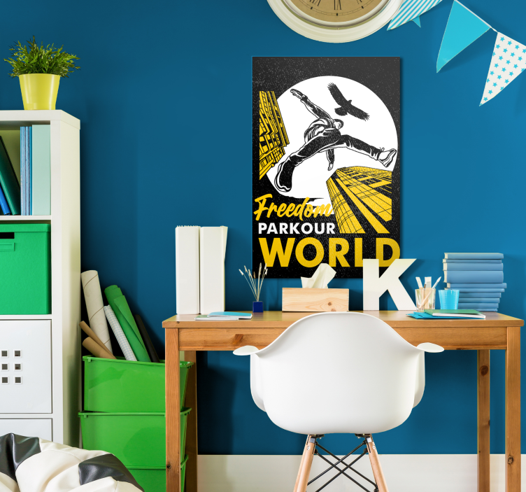 Wandbild Parkour Illustration - TenStickers